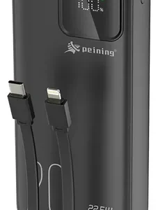 Power Bank 20000mah Turbo 22.5w Cabo Embutido Portátil - Imagem 3