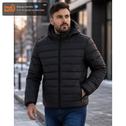 Jaqueta Masculina Bobojaco Puffer Inverno Frio Qualidade