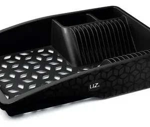 Kit Uz Pia Multiuso Escorredor, Lixeira E Saboneteira Preto - Imagem 3