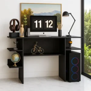 Escrivaninha Mesa Para Computador Gamer Cor Preto - Imagem 10