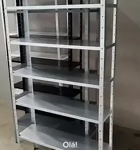 Estante Armário Prateleira de Aço 6 Bandeja Organizador Multiuso preta suporta 150kg 190cm x 90cm x 28cm - Imagem 2
