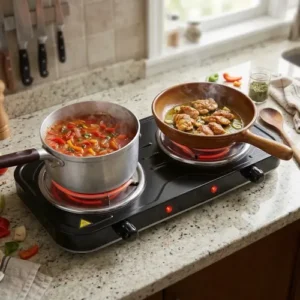 Fogão Cooktop 2 Bocas Elétrico Fogareiro 2000w Casauno Preto 127v - Imagem 7