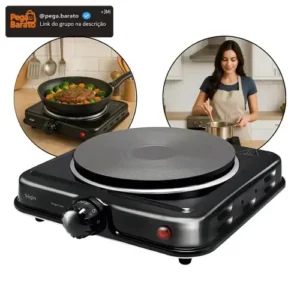 Fogão Elétrico Cooktop 1 Uma Boca Elgin Portátil Ecológico - Imagem 1