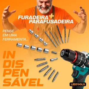 Furadeira Parafusadeira Impacto 60v A Baterias E Maleta - Imagem 11