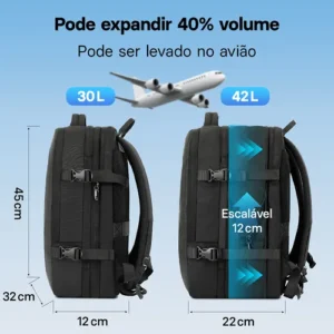 Mochila Viagem Executiva Grande Notebook Masculina Feminina - Imagem 6