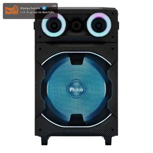 Caixa de Som Philco Extreme Bluetooth com Flash Light V5.3 1x Woofer 1700W PCX7300