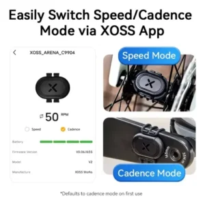Sensor De Cadencia Velocidade Xoss Arena Ant Modo Aplicativo Preto - Imagem 3