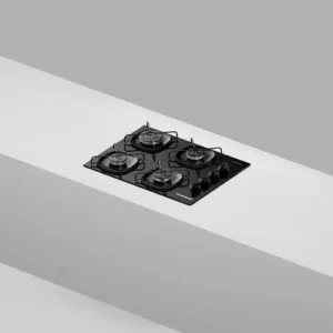 Cooktop 4 Bocas a Gás Continental Mesa de Vidro Preto com Acendimento Automático (KC4GR) - Bivolt - Imagem 5