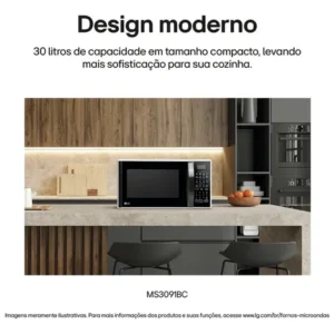 Micro-ondas LG 30L Branco Limpa Fácil - 127V - Imagem 12