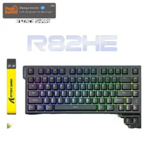 Teclado Mecânico Attack Shark R82he 8000hz Gamer - Imagem 1