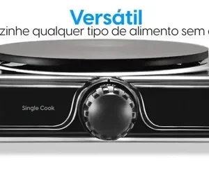Fogão Elétrico Cooktop 1 Uma Boca Elgin Portátil Ecológico - Imagem 6