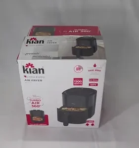 Fritadeira Elétrica Air Fryer Sem Oleo Antiaderente 1200w Af-105 3,5 Litros Kian - Imagem 2