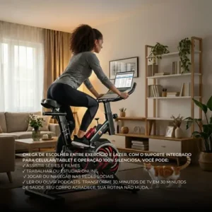 Bicicleta Ergométrica Spinning ITS Fitness Com Volante de 8kg e Monitor Digital - Imagem 6