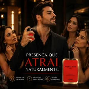 Perfume Atracione Men Masculino Novo Frasco Grande 100ml - Imagem 5