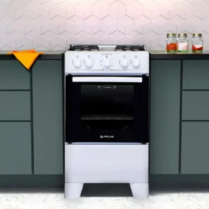 Fogão de chão Atlas Coliseum Plus A Gás 4 queimadores Branco com Mesa de Inox Porta com visor e Forno de 50 Litros - Imagem 10