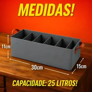 Kit 4 Cesto Organizador Dobrável Multiuso Caixa Organizadora - Imagem 5