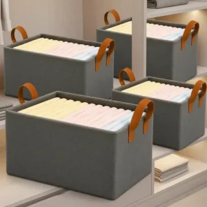 Kit 4 Cesto Organizador Dobrável Multiuso Caixa Organizadora - Imagem 12