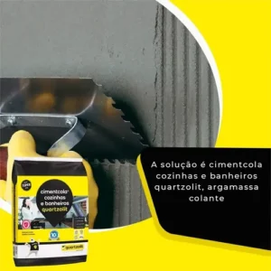 Argamassa Para Cerâmicas Quartzolit Cimentcola 20kg - Imagem 6
