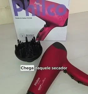 Secador De Cabelo Philco Bivolt Ions Turmaline Mais Brilho - Imagem 2