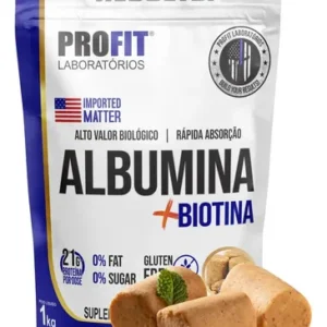 Suplemento Em Pó Profit Labs Albúmina Sabor Paçoca Em Refil De 1000g - Imagem 7