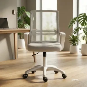 Cadeira Escritório Astrella Vega Ergonômica E Giratória Cinza Malha - Imagem 5