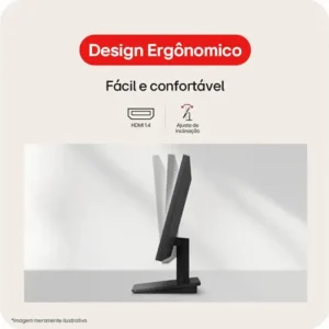 Monitor LG FHD Home & Office 22U403A-B 22”, 1ms (MBR), 120Hz (O/C), Modo leitura, Flicker Safe, HDMI, LG Switch, Black Stabilizer, Dynamic Action Sync - Imagem 3