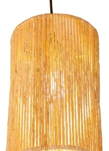 Lustre Pendente Para Teto Luminária Rustica Redonda 15x25 - Imagem 12