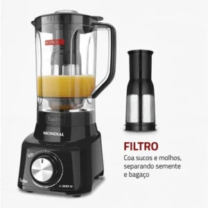 Liquidificador L-900 Fb Turbo 900w 2,7 Litros Preto Mondial - Imagem 4