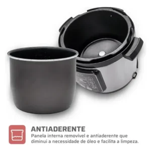 Panela De Pressão Elétrica Digital 6l, Fmaxx, Inox 1000w Cinza 60hz - Imagem 6