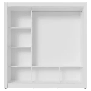 Guarda Roupa Casal Madesa Mônaco 3 Portas De Correr Cor Branco 109309 - Imagem 10