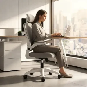 Cadeira De Escritório Ergonômica Giratória Tela Mesh Premium - Imagem 7