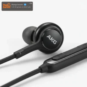 Fone Samsung Akg Usb Tipo-c Com Fio E Controles Cor Preto - Imagem 1