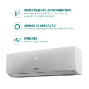 Ar Condicionado Split Inverter 9000btus Frio Pac9fb Philco - Imagem 5
