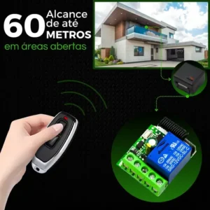 Modulo Rele + 2 Controle Remoto 12v 1 Canal Sem Fio Rf 433mh - Imagem 3