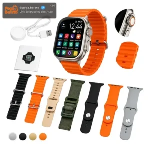 Relógio Smartwatch Wisme Ws10-2 Com Kit 7 Pulseiras - Imagem 1