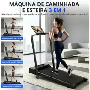 Esteira Elétrica Ergométrica Residencial Dobrável C/tela Led - Imagem 4