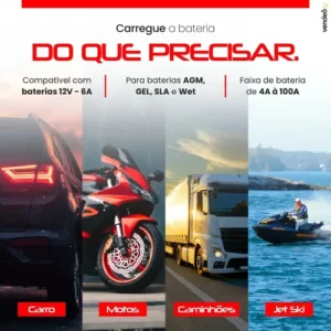 Carregador De Bateria Inteligente Reparador Automotivo Kateluo 12v 6a Recupera Baterias 4ah A 100ah Carro Moto Lancha Jetski Caminhão Proteção Contra Curto - Imagem 4