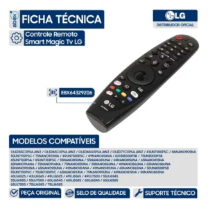 Controle Smart Magic Mr20ga Nfc Tv LG Akb75855501 Original - Imagem 3
