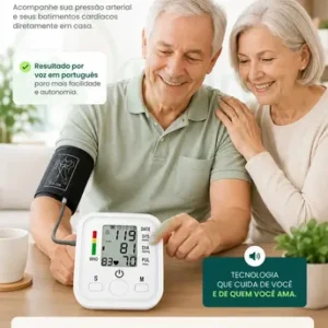 Aparelho Medidor de pressão digital doméstico para uso residencial Pressão Arterial Braço Bracadeira Pulso Manguito - Aparelho Medir pressao aferidor Ajustável P/ Adultos ou Crianças - Marca Bahrein - Imagem 8