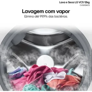 Lava E Seca Smart LG Vc5 12kg Branca Com Inteligência Cor Branco - Imagem 4