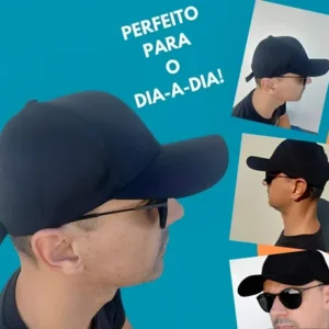 Kit 05 Boné Preto Algodão Liso Aba Curva Unissex Atacado Top - Imagem 5