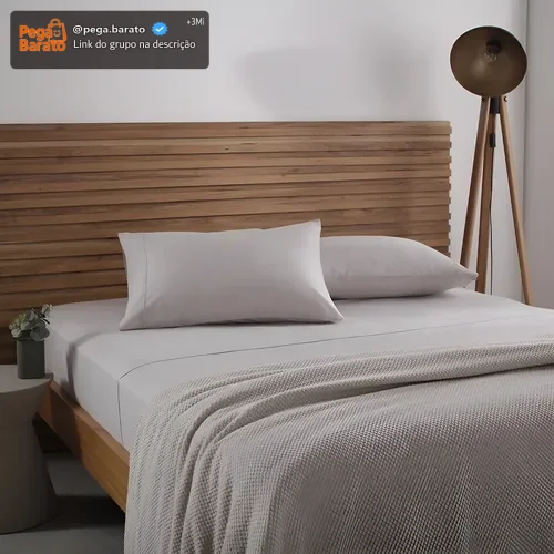 Jogo De Cama Queen Buddemeyer Cotton Essential Cor Bege