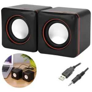 Caixa Caixinha De Som Potente Pc Notebook Subwoofer Para Computador 6w Usb P2 Alto Falante De Mesa Coolmusic - Imagem 6