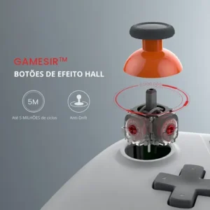 Controle Gamesir T4 Nova Lite Sem Fio Para Pc Switch Android Ios Steam Celular Hall Effect Cor Rosa - Imagem 9