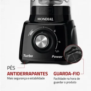 Liquidificador Turbo Power Mondial 550W - L-99 FB - Imagem 8