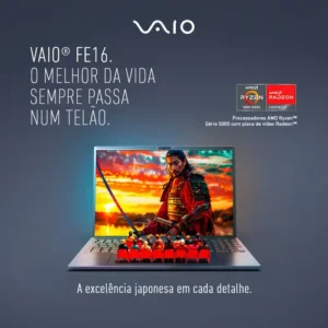 Notebook Vaio Fe16 Amd Ryzen 7 5825u Linux 8gb RAM 512gb Ssd Wi-Fi 6 Tela 16" Ips Wuxga Antirreflexo - Cinza Grafite Vjfe69f11xb0321h - Permite upgrade de memória RAM e SSD - Imagem 11