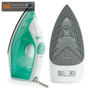 Ferro de Passar Roupa Seco e Vapor base antiaderente ceramica 1200W cabo 1,65m Electrolux vapor vertical extra anti gotejamento SIE70 - Imagem 1