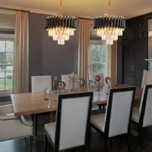 Lustre De Teto Cristal 40cm Para Sala De Jantar E Quarto - Imagem 10