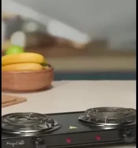 Fogão Cooktop 2 Bocas Elétrico Fogareiro 2000w Casauno Preto 127v - Imagem 2
