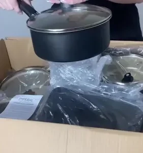 Jogo De Panelas 13 Peças Aluminio Teflon Antiaderente Com Tampas De Vidro Imperial - Imagem 7